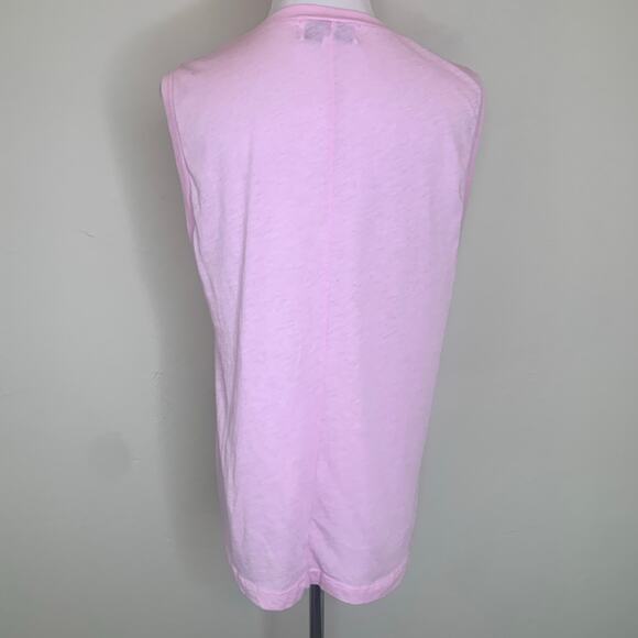 Wildfox Couture Pink Tank Sleeveless T Shirt Sz Small - Picture 2 of 8